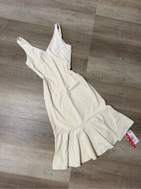 NWT CIDER Beige Midi Formfitting Dress